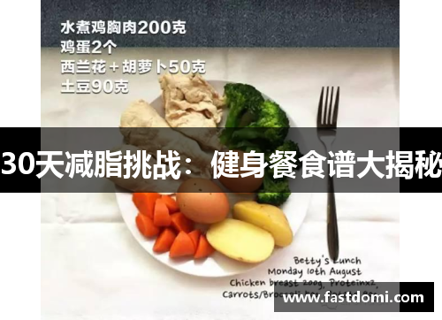 30天减脂挑战：健身餐食谱大揭秘